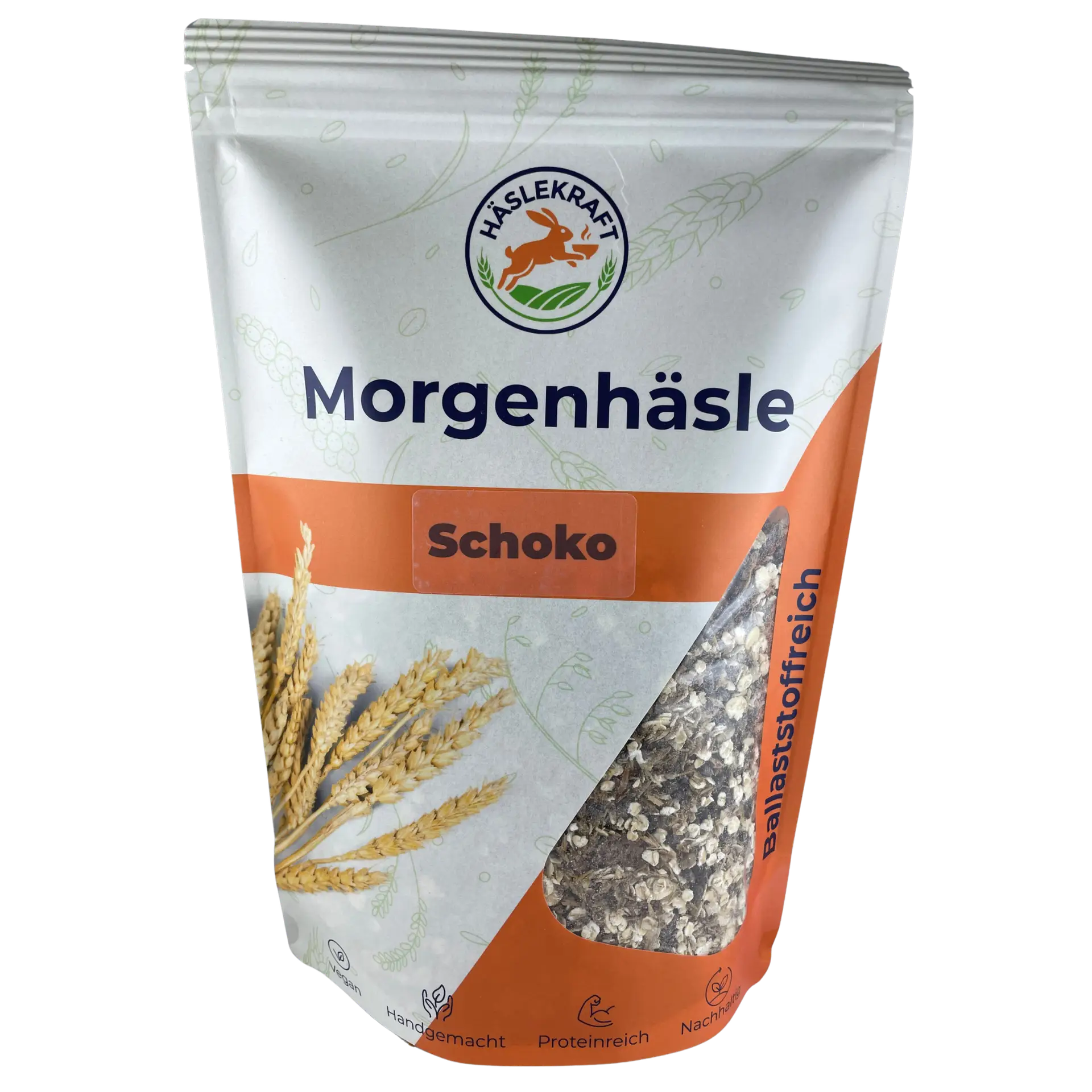Schoko-Müsli Morgenhäsle von Häslekraft in Verpackung